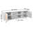 Rattan TV Stand for 75in TV, Boho TV Stand with Rattan Door, Entertainment Center with Build-in Socket, Storage Cabinet with 2 Shelves, Modern TV Console for Living Room, Media Room-313657806