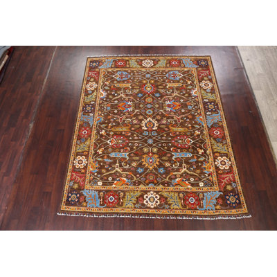 One-of-a-Kind 8'0" x 9'7" Rectangle Wool Area Rug in Brown