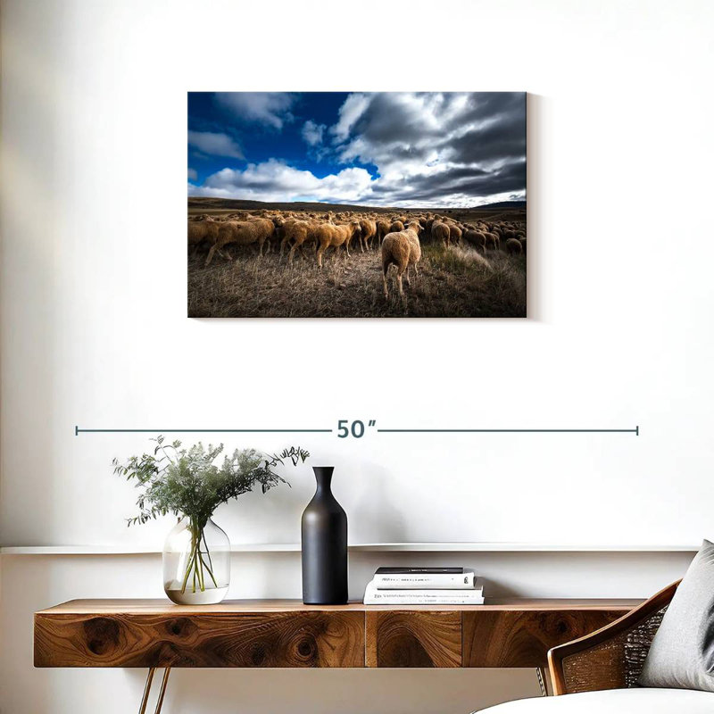 Brampt Soria Sheep Flock, 20" H x 30" W