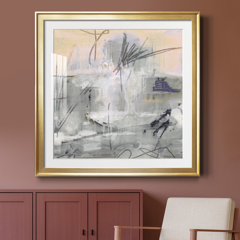 Southeast I - peinture encadrée, H 30,5 po x l 30,5 po x P 1,5 po, Doré