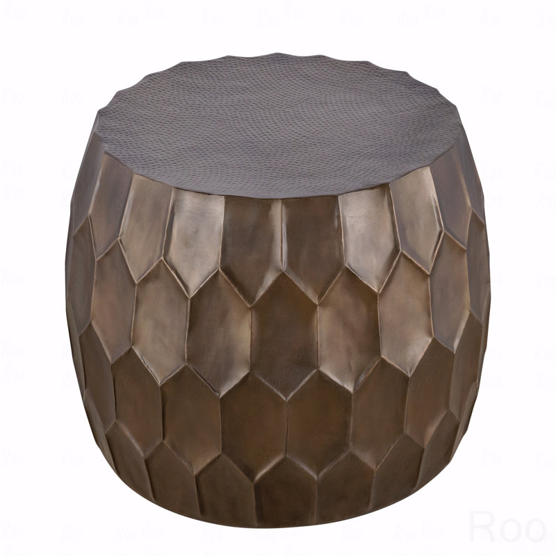 Table basse 32 po Modern Farmhouse, Doré