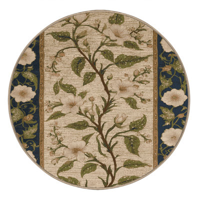 Machine Washable French Brown Area Rug
