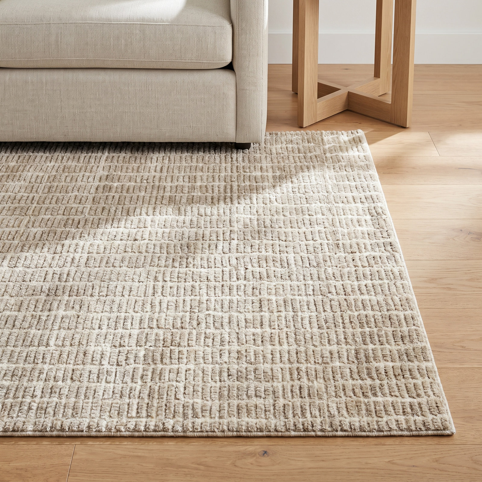 Debra Hand-Tufted Striped Wool Rug, Rectangle 7'9" x 9'9"
