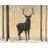 Rustic Deer Braided Placemat | Roe Deer in Winter Decor