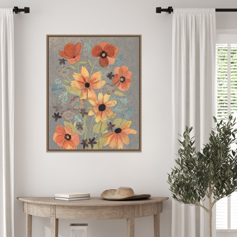 «Offset Botanicals No. 2» par Grace Popp, reproduction d'art sur toile encadrée