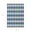 Tapis géométrique lavable intérieur / extérieur 5 pi x 8 pi bleu marine