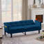 Velvet Futon Couch-617173943