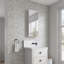 Pharmacie pour salle de bain à miroir sans cadre l 15 po x H 36 po-1451781677