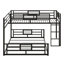L-Shaped Bunk Bed with Corner Design, Space-Saving for Shared Rooms