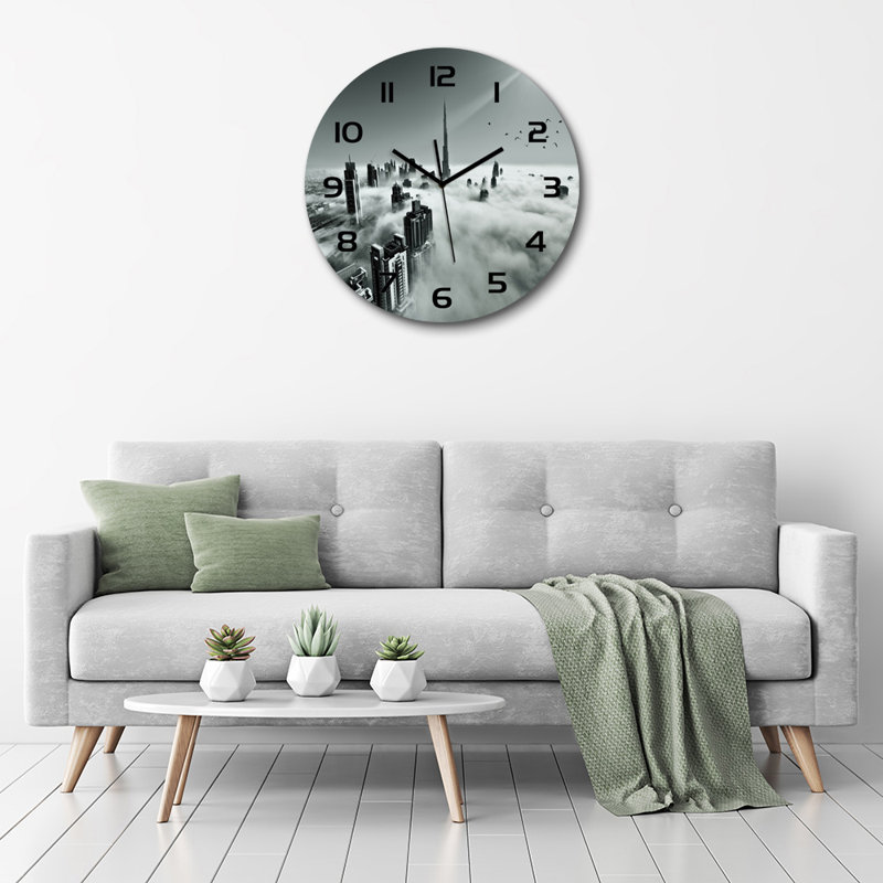 Johnnette Glass Wall Clock