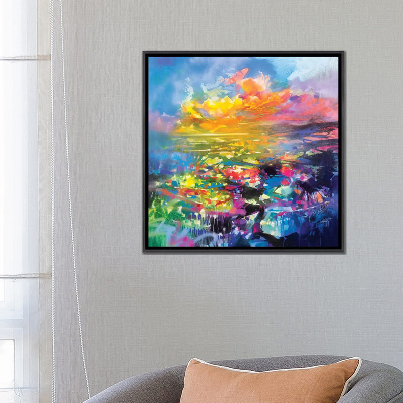 «Fluid Resson III» par Scott Naismith - impression d'art graphique, Pas de tapis, H 26 po x l 26 po x P 1,5 po