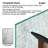 56-61" W  x 66" H Frameless Double Sliding Tub Door with 3/8" (10mm) Clear Tempered Glass, Shatter-Resistant Film & Installation Hole Locator-123111066