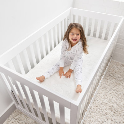 HALO DreamWeave Crib & Toddler Mattress - 100% Breathable Mattress and Core, Dual Sided 2-Stage Design, Machine Washable Cover