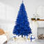 Pre-Lit Medium Artificial Pine Christmas Tree - Royal Blue - Clear Lights-1968672301