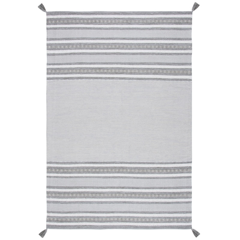 Zoltán Hand Woven Cotton Rug, Rectangle 3' x 5'