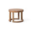 Table d'appoint d'extérieur ronde en bois