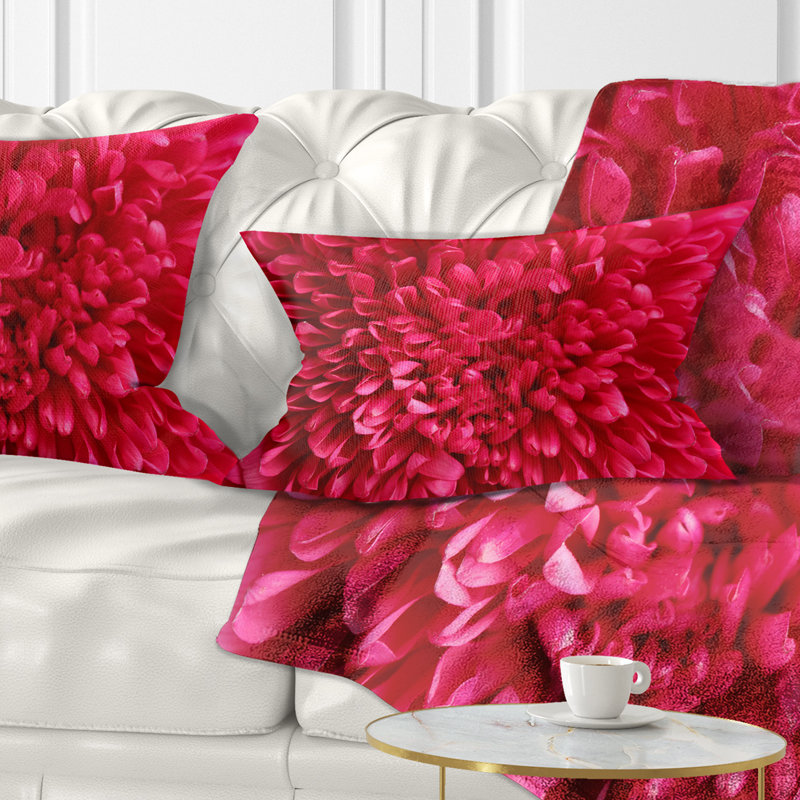 Coussin lombaire à motif floral, Rectangle, 12 po x 20 po