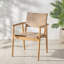Hutson Leather Upholstered Dining Arm Chair-1681677697