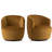 Pelemon 27" Wide Upholstered Velvet Small Swivel Accent Chair-125354362