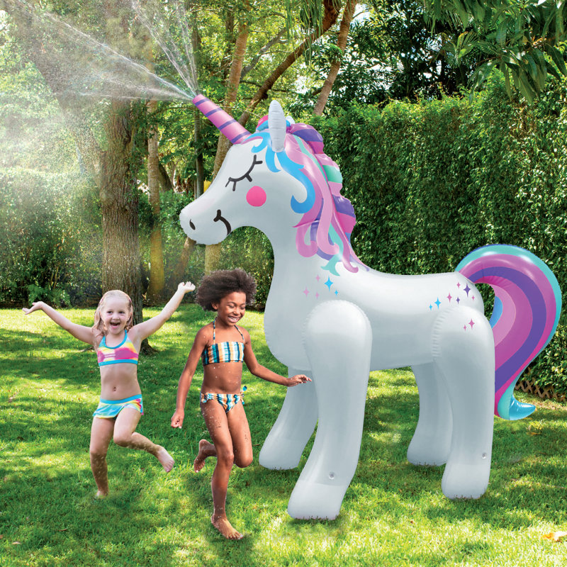 Inflatable Unicorn Giant Water Toys Sprinkler For Kids Giant Unicorn