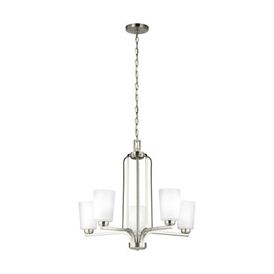 Franport Five Light Chandelier from Generation Lighting 