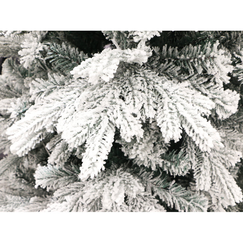 Lighted Artificial Spruce Christmas Tree, 8 ft