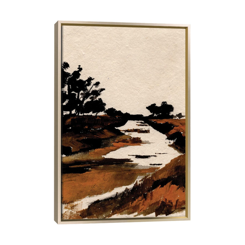 Mara River - reproduction d'art murale - toile encadrée, 48" x 32", Framed Canvas, Champagne