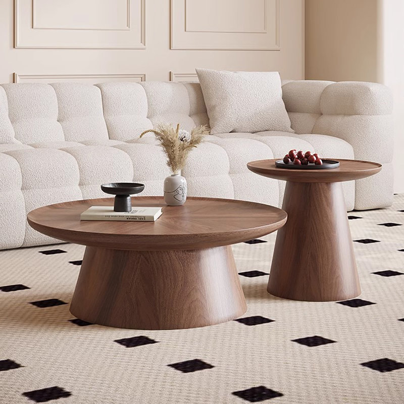 Modern and simple round coffee table