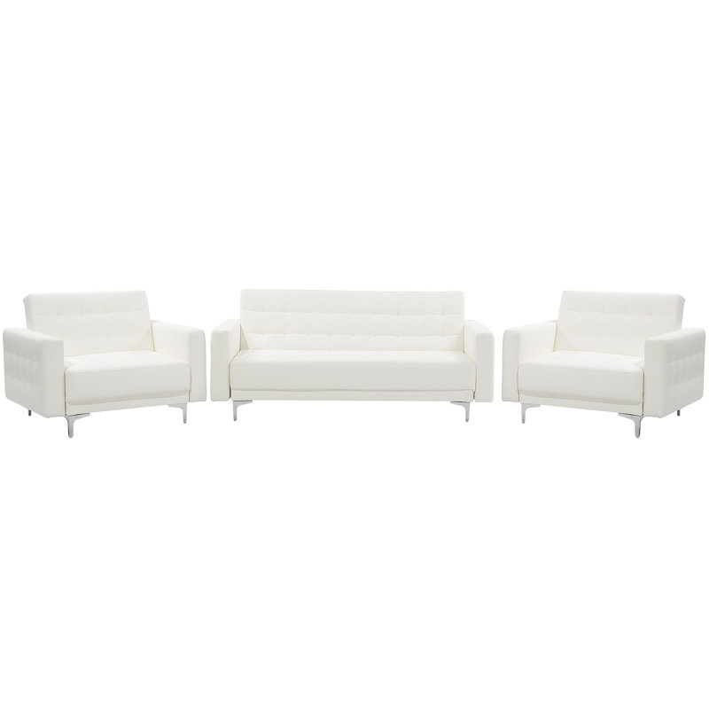 Finnegan 3 - Piece Living Room Set, White
