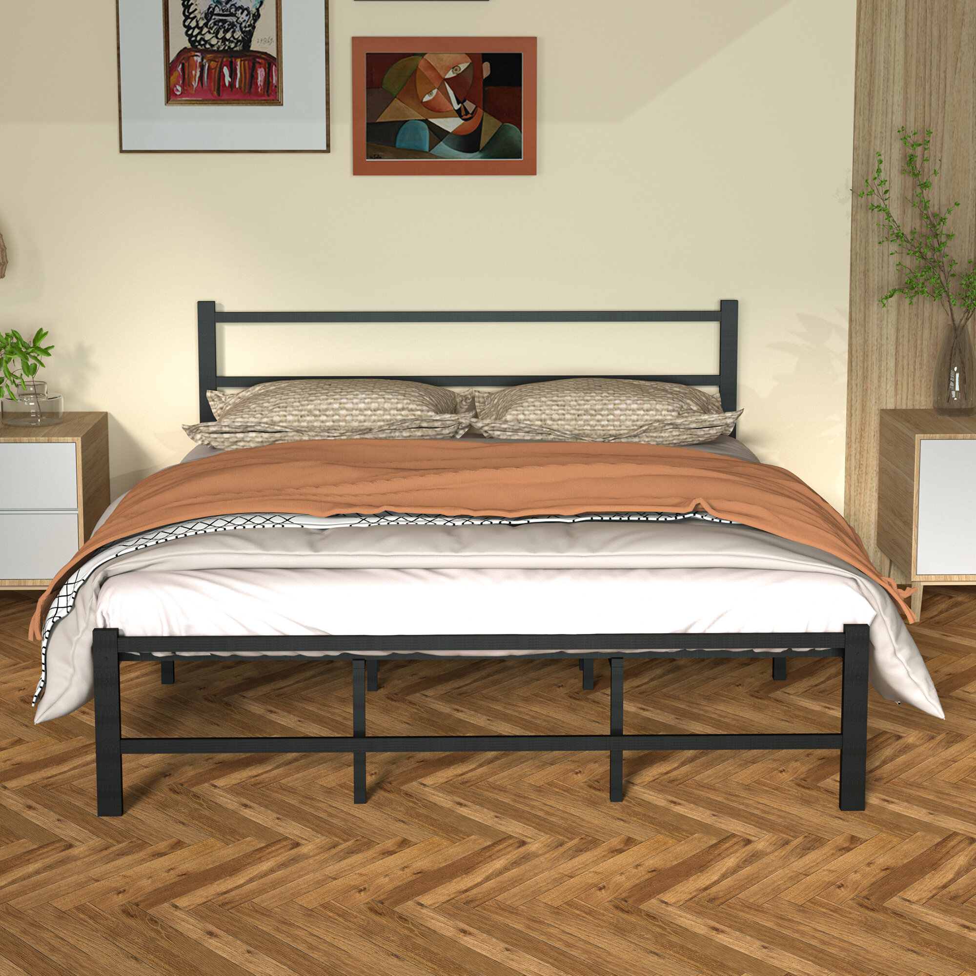 Latitude Run® Analeyah 34.8'' Bed Frame with Base Support & Reviews