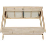 Solid  Server With Drawers And Shelf, Unfinished Diy Furniture For Custom Paint Or Stain