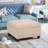 In Wheat - 100% Upholstery, Dark Brown Birch Legs, 31.91X31.91X18.28 With Storage For Any Space Legs Brown, 31X31x18.6, Color