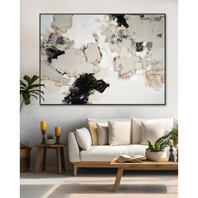 Sans titre 2023 par T.R. Joseph - reproduction de cadre flottant sur toile