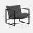 Reagle Modern Metal Framed Sling Accent Chair-81655794