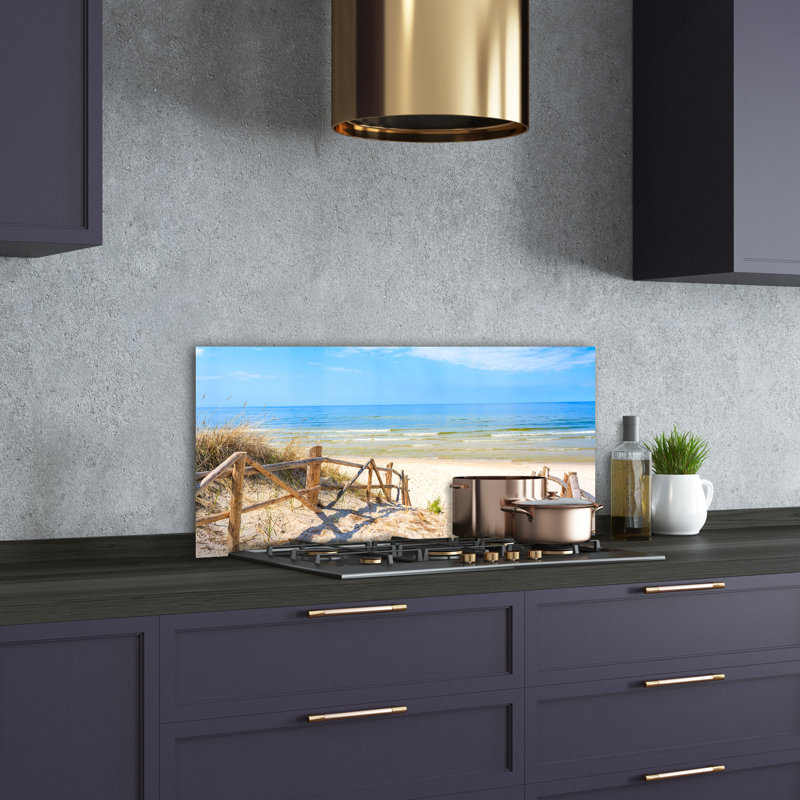 50cm W x 100cm L Glass Peel and Stick Panel
