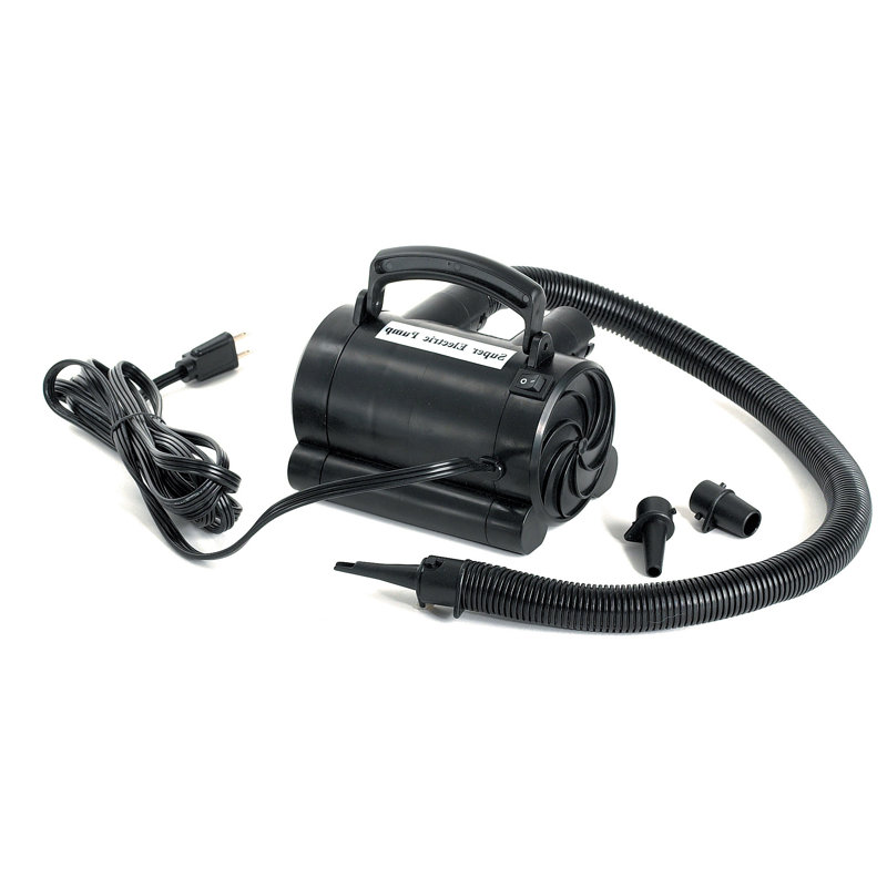 Black High Capacity Electric Air Pump For Inflatables