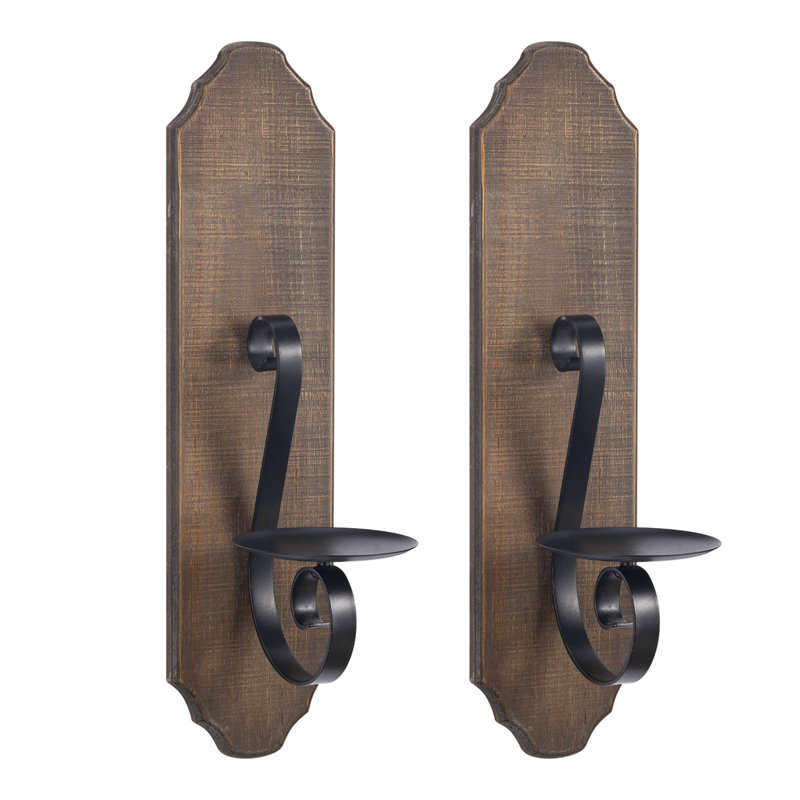 2 Piece Metal Wall Bath Sconce Set