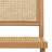 Regina Solid Wood Dining Chair with Rattan Backrest and Armless Mid-Century Design (Set of 2)-876601289