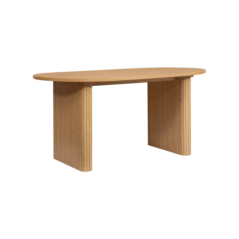 Suire OVAL FLUTED DINING TABLE, Oak