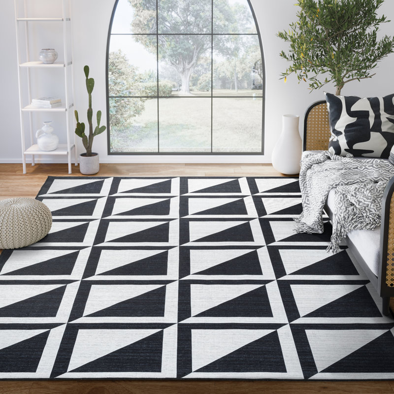 Geometric Indoor Rug, Rectangle 7'9" x 10'2"
