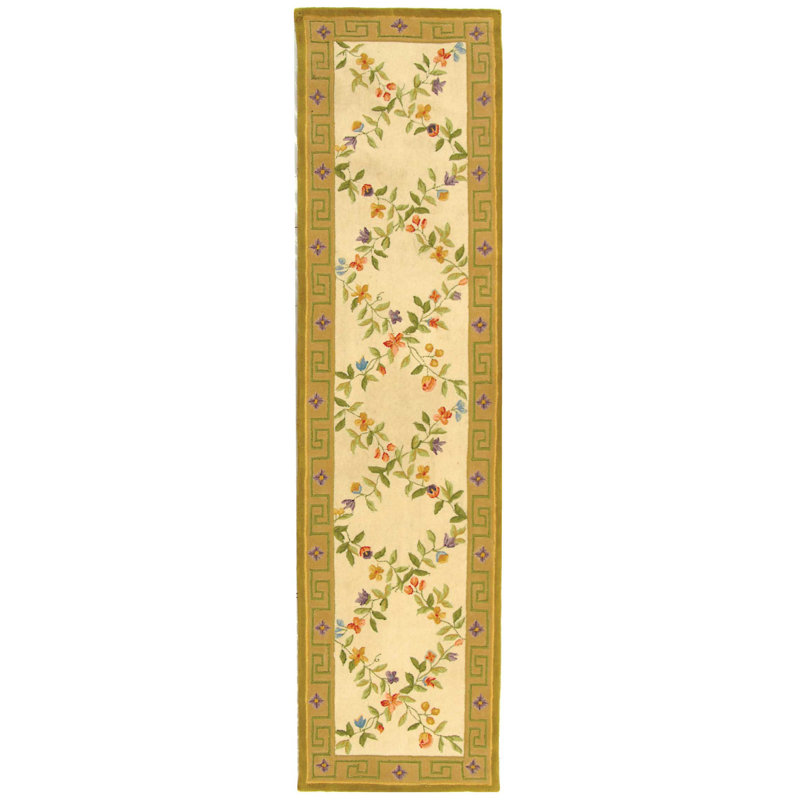 Berkley Wool Pile Floral Rug, Runner 2'6" x 10'
