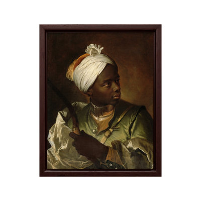 Portrait d'un homme noir tenant un arc