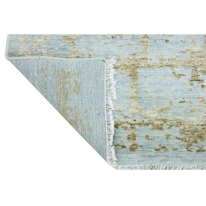 BROKDCCHKSIGL Area Rug in Gold, Rectangle 8' x 10'