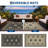 Waterproof Reversible Outdoor Rug Vintage Diamond Design Plastic Straw Mat Durable Easy Clean Carpet for Patio, Deck, Balcony, RV, Camping, Picnic-1790289579-1790289616