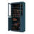 Vereniz Palace Imports 100% Solid Wood 6-Shelf Bookcase, Raised Panel & Clear Glass Doors, Adjustable Shelves, 32" Wide, 71.5" Tall-1654860258