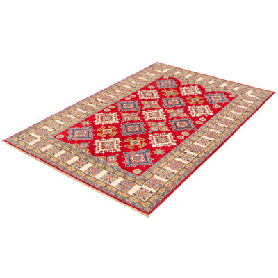 Tapis unique en laine noué à la main 6 pi 1 po x 9 pi 2 po nouvel âge Molly-Louise