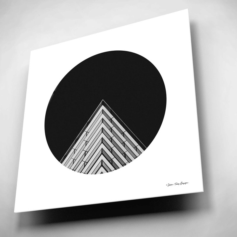 «Triangular Architecture» par Seven Trees Design, H 12 po x l 12 po x P 0,13 po