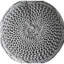 Pouf gris sans assemblage avec tissage tricoté texturé - 20 x 20 x 14 pouces, l 20,17 po x P 14,24 po, Modern Home