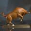 Statue de bœuf en laiton Lucky - Élégante œuvre d'art décorative