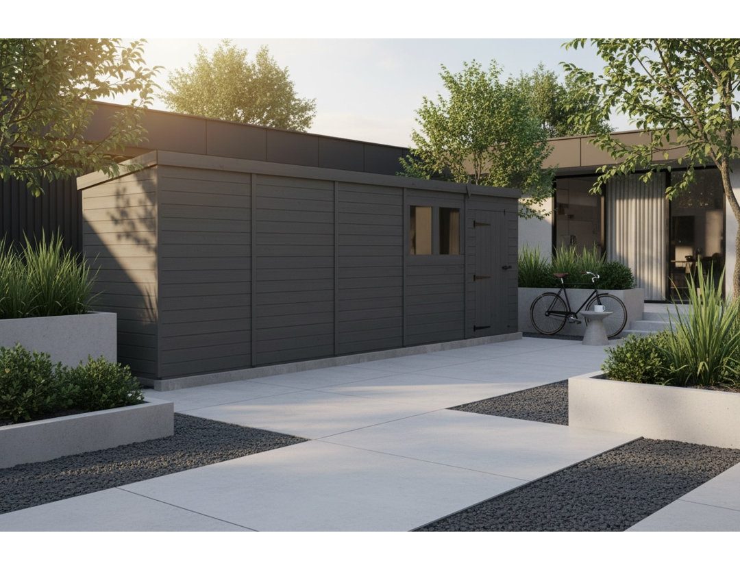 20x4 Pent Composite Shed